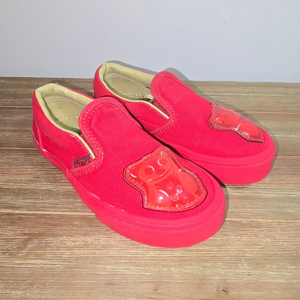 Vans x Haribo‎ Classic Slip-On Red Gummy Bear Kids Shoes Size 11.0